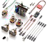 EMG 3332.00 Conversion kit, 1 or 2 Pickups, Long Shaft, Solderless