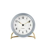 Arne Jacobsen Clocks - AJ Station Bordsur - Grå - Grå - Klockor