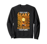 Womens Scary book reader Halloween costume Sweatshirt