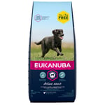 15 + 3 kg gratis! 18 kg Eukanuba Adult & Puppy - Adult Large Breed Kylling