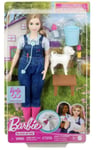 Barbie 65th Anniversary Careers Farm Vet Doll & 10 Accessories Toy New with Box