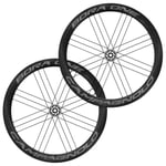 Campagnolo Bora One 50 Dark Carbon Clincher Disc Road Wheelset - Label / 12mm Front 142x12mm Rear Shimano Centerlock Pair 11-12 Speed 700c