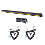 Extraljuspaket Polaris UTV (RZR, Xpedition, General & Ranger), Extraljuspaket (Purelux Black)