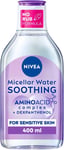NIVEA Micellar Water Soothing, Fragrance Free Eye Makeup Remover, Micellar Clean