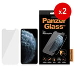 iPhone 11 Pro / XS / X PanzerGlass Standard Fit Skärmskydd 2 Styck - Transparent