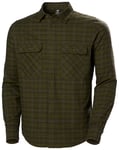 Helly Hansen Lokka Organic Flannel LS Shirt Men Utility Green XL - Fri frakt