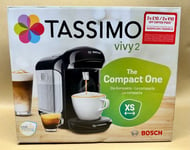 Bosch TAS1402GB Tassimo Vivy 2 Pod Compact Coffee Machine - Black Brand New