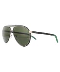 Lacoste Aviator Mens Shiny Grey Sunglasses Metal - Size 58x16x145mm