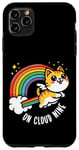 iPhone 11 Pro Max 9th Birthday Funny Cat Rainbow On Cloud Nine Case