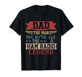 Amateur Ham Radio Operator Shirt Gift For Dad Vintage Retro T-Shirt