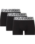 Calvin Klein Trunk 3-Pack M - CKR Steel Cotton Black (Storlek 2XL)