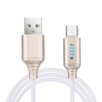 2a Auto Cut-off Cable Usb Charger Data Sync Line White Android