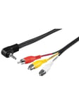 Adapter cable composite audio/video to 3.5 mm