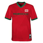 Official 2023 Women's Football World Cup Kids Team Shirt, Morocco, Red, 7 Years