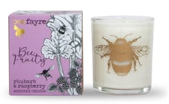 beefayre Bee Fruity Rhubarb and Raspberry Large Scented Candle