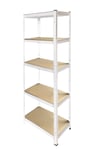 Clas Ohlson Smal förvaringshylla metall, 60x40x180 cm