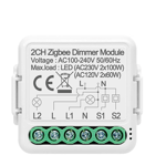 Avatto Krondimmer med Zigbee - 2-kanalig smart dimmer