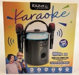 Ibiza KARAHOME-BK STAND-ALONE Bluetooth “Karaoke” Speaker 120W