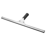 Shower Window Squeegee Stainless Steel Cleaning Tool 17.72 Inch Black