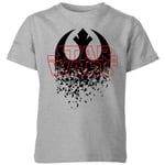 Star Wars Shattered Emblem Kids' T-Shirt - Grey - 7-8 Years