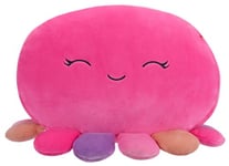 Squishmallows SQCR04187 Stackables 12-Inch Medium-Sized Ultrasoft Official Kelly Toy Plush, Octavia-Pink Octopus W/Multicolored Tentacles