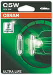 Osram Ultra Life - Lyspære C5W 5W 12 V 2-pakning