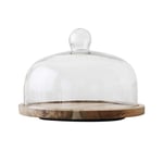 WSJ Pastry storage tray Cake Plate with Glass Lid, Rotatable Pastry Maker Restaurant Bread Steak Tray Glass Food Dust Cover Sushi Dome Chip & Dip Server Dried fruit tasting plate