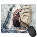 Shark Cool Animales Mouse Pad with Stitched Edge Computer Mouse Pad with Non-Slip Rubber Base for Computers Laptop PC Gmaing Work Mouse Pad