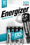 Energizer Batterie Max Plus Micro, 4 Pezzi
