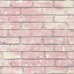 Noordwand Urban Friends & Coffee tapet mursten pink og hvid