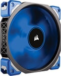 Corsair CO-9050043-WW ML Series ML120 Pro LED 120 mm Low Noise High Pressure Premium Magnetic Levitation LED Fan - Black/Blue