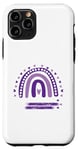 Coque pour iPhone 11 Pro Purple Up for Military Kids Military Child Month Mignon