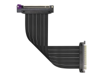 Cooler Master Riser Cable Ver. 2 - PCI Express x16-kabel - PCI Express (hun) vinklet til PCI Express (hann) - 30 cm - stigerør - svart
