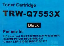 Q7553 BLACK COMPATIBLE TONER FOR HP P2014,P2015,M2727MFP CANON LBP-3310,LBP-3370