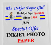 Limited Stock - A5 220g Premium Resin Coated Glossy Photo Inkjet Paper 120 shts
