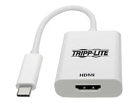 Tripp Lite USB C to HDMI 4K Adapter Converter USB Type C 3.1 Thunderbolt 3 Compatible M/F White 6in - Adaptateur vidéo externe - USB-C 3.1 - HDMI - blanc
