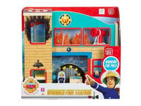 Fireman Sam Fire Station Playset Classic Style Wooden Toy With Figures
