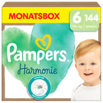 Pampers Junior Harmonie blöjor storlek 6 , 13+ kg, månadsförpackning (1x144 blöjor)