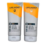 2 x LifeJacket Sun Protection Gel SPF30 Non Greasy Sunscreen Face+Body 200ml