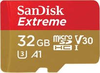 Sandisk Extreme 32 GB Microsd Card for Mobile Gaming, with A1 App Performance, S