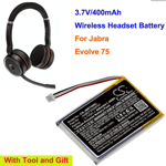 Cs 400mAh Trådlöst Headset Batteri Ahb572535pst För Jabra Evolve 75