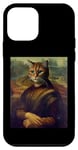 Coque pour iPhone 12 mini Mona Lisa Peinture humoristique visage de chat Léonard de Vinci