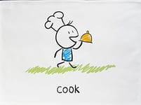 Half a Donkey Cook - Large Cotton Tea Towel for The Head Chef by