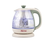 Girmi BL4105 Tisaniera Electric Kettle & Teapot SMALL 1 Litre Glass Cream/Green