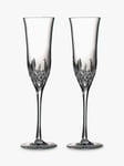 Waterford Crystal Lismore Essence Cut Glass Champagne Flutes, Set of 2, 230ml, Clear