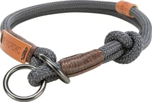 Trixie Be Nordic Halsband, Xs-S: 30 Cm/Ø 6 Mm, Mörkgrå/Brun