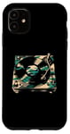 Coque pour iPhone 11 Platine vinyle DJ Camouflage – Amoureux de musique vintage