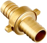 Gardena Raccord de tuyau en laiton 3 pièces: Raccordement à vis pour l'extension de tuyau, 33,3 mm (G 1 Pouce) - Fil, pour 19 mm (3/4 Pouce) - Tuyaux (7152-20)
