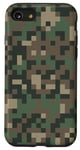 iPhone SE (2020) / 7 / 8 Pixel Art Camo Army Green Brown Camouflage Military Pattern Case
