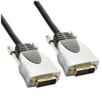 Nilox DVI-D Dual Link 24+1 5.0m Câble DVI (5 m, DVI-D, DVI-D) Blanc